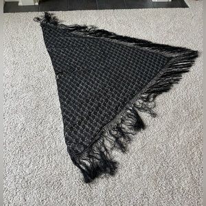 Valerie Stevens long fringed shawl